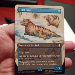 Borderless TIGER-SEAL x1 mtg NM-M The Last Airbender 1 Rare - Image 1