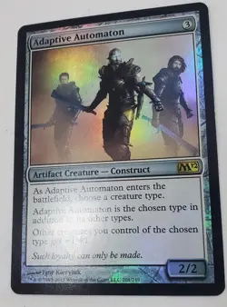 MTG Adaptive Automaton M12 Magic The Gathering 2012 NM/MINT Foil Rare - Image 2