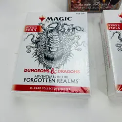 2 Magic MTG Adventures In The Forgotten Realms Booster Sealed + 1992 Series AD&D - Image 2