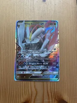white kyurem gx dragon majesty sun moon 2018 Pokemon 48/70 ultra rare english - Image 1