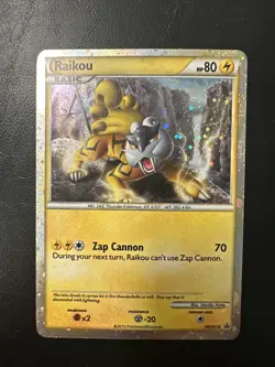 Raikou HGSS19 Black Star Promo Holo Pokemon 2010 NM Near Mint - Image 1