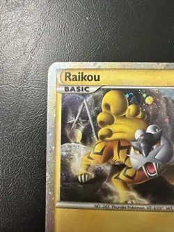 Raikou HGSS19 Black Star Promo Holo Pokemon 2010 NM Near Mint - Image 2