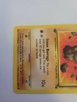 Pokemon TCG Geodude Fossil 47/62 Regular 1st Edition Common WOTC Fighting - Image 2