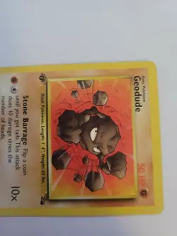 Pokemon TCG Geodude Fossil 47/62 Regular 1st Edition Common WOTC Fighting - Image 3