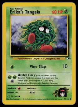 Erika's Tangela - 79/132 - Pokemon Card Gym Heroes Common - NM - Image 1