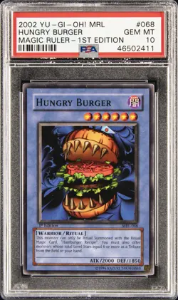 2002 YU-GI-OH! MRL-MAGIC RULER 1ST ED #068 HUNGRY BURGER PSA 10 - Image 1
