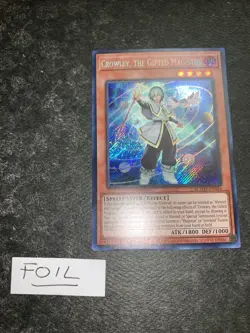 Yu-Gi-Oh! - Crowley, the Gifted Magistus 1st Edition Secret Rare BLMM-EN044 NM - Image 1
