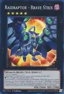 Yugioh! Raidraptor - Brave Strix - PHNI-EN046 - Super Rare - 1st Edition Near Mi - Image 1