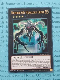 BLMM-EN153 Number 69: Heraldry Crest Ultra Rare Yu-Gi-Oh Card 1st Edition New - Image 1