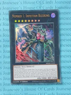 Number 1: Infection Buzzking MZMI-EN023 Ultra Rare Yu-Gi-Oh Card 1st Edition New - Image 1