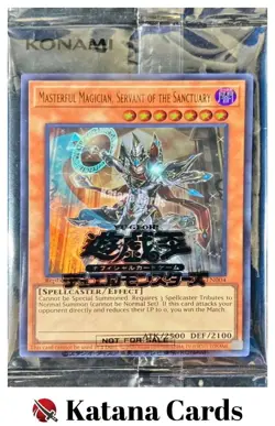 Sealed Yugioh Cards | Masterful Magician, Servant of the Sanctuary Ultra Rare | - Image 1