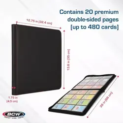 BCW Z-FOLIO LX 12-POCKET ALBUM - Holds 480 cards - Image 3