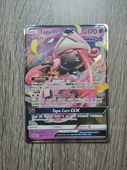 Pokemon TCG Tapu Lele GX Ultra Holo Rare Card 60a/145 Guardians Rising NM - Image 1