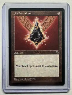 Rare Mint Jet Medallion MTG Card Condition Tempest NM Magic Gathering - Image 1