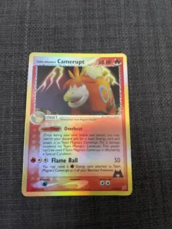 Team Magma's Camerupt 19/95 Reverse Holo LP Team Magma Team Aqua Pokemon Cards - Image 2