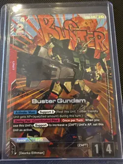 Buster Gundam (LR+) GD01-046 - Newtype Rising - Gundam TCG Card Game *English - Image 1