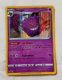 Gengar 085/202 Holo Sword & Shield Base Set Pokemon Card - Image 2