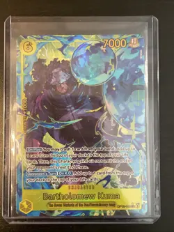 Bartholomew Kuma Alt Art OP12-119 SEC Legacy Master One Piece Card English - Image 1