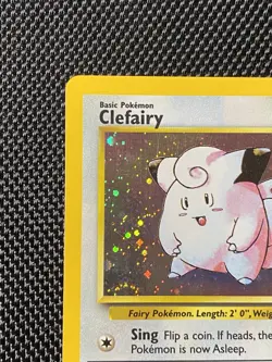 Clefairy 6/130 Base Set 2 Swirl Holo Rare Unlimited Pokemon Card TCG - LP/NM - Image 2