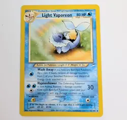 Light Vaporeon 52/105 Neo Destiny 2002 Pokemon card Vintage near mint NM - Image 1