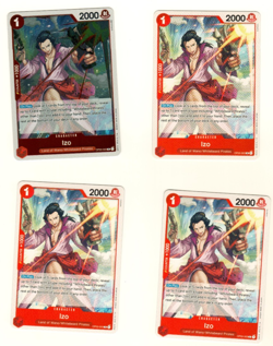 Set Of 4 Izo OP03-003 1 Foil Pillars Of Strength One Piece Trading Card - Image 3