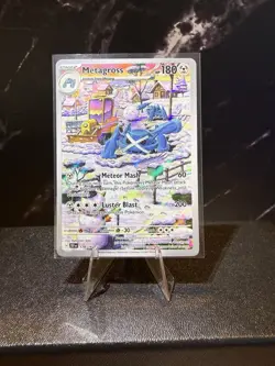 Pokemon TCG Metagross 178/162 Temporal Forces Holo Card Illustration - Image 1