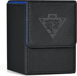 Card Deck Box Fits MTG Yu-Gi-Oh! TCG, Card Storage Box with Dividers Holds 100+ - Image 1
