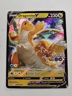 Dragonite V SWSH235 Holofoil Promo Rare Pokemon Card LP - Image 1