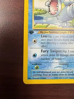 Totodile Neo Genesis 81/111 1st Edition Common Vintage Pokemon TCG Card LP/LP+ - Image 5