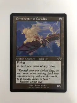 Ornithopter of Paradise Retro Frame MTG Magic the Gathering Card NM Mint MH2 - Image 1