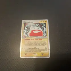 Electrode EX 107/112 Holo Firered & Leafgreen Rare Pokemon Card Damaged - Image 1