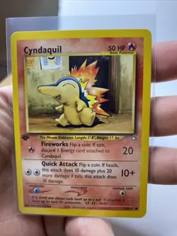 Cyndaquil 57/111 - Neo Genesis - 1st Edition - Vintage Pokemon Card. NM+/Mint - Image 3