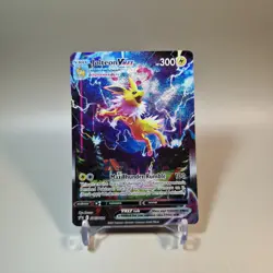 Pokemon TCG Jolteon VMAX SWSH184 Promo Card Black Star Near Mint 🇬🇧🎄 - Image 1