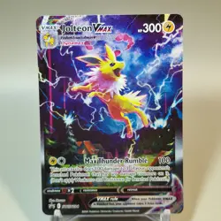 Pokemon TCG Jolteon VMAX SWSH184 Promo Card Black Star Near Mint 🇬🇧🎄 - Image 2