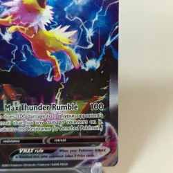 Pokemon TCG Jolteon VMAX SWSH184 Promo Card Black Star Near Mint 🇬🇧🎄 - Image 5