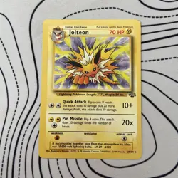 Jolteon 20/64 Rare Jungle Pokemon Card LP - Image 1