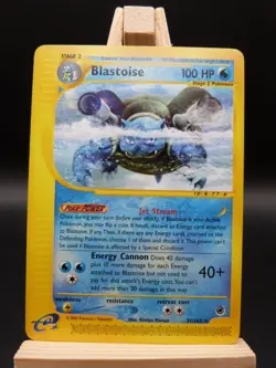 Pokemon Rare Card - Blastoise 37/165 (Expedition Base) - Image 1