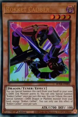 BODE-EN001 ROKKET CALIBER ULTRA RARE 1ST EDITION YuGiOh CARD - Image 1
