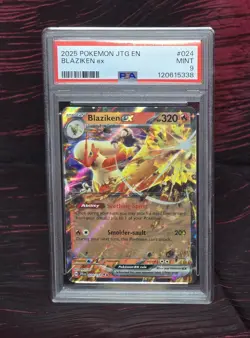 Pokemon Journey Together 2025 Blaziken ex Graded Card PSA 9 Mint Rare - Image 1