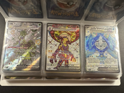 Modern Pokemon Binder Collection Lot of 78 Super Rare Cards Full Art EX's Gold - Image 3