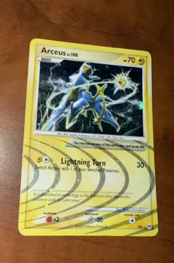 Arceus LV. 100 Holo AR6 | 2009 Platinum Pokemon TCG English Played Card - Image 1