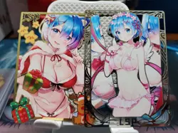 Rem Lot Goddess Story Gold METAL Card Maiden Party #94/200 & #61/200 Waifu - Image 1