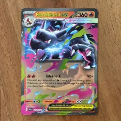 Pokemon TCG Mega Charizard X Ex 013/094 Phantasmal Flames Double Rare NM Card - Image 1