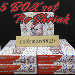 Pokemon Card 151 Booster Box Japanese No Shrink Wrap Without unopend 5 box set - Image 1