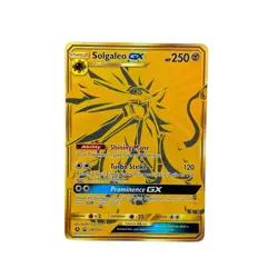 Solgaleo GX SM104a Hidden Fates SM Black Star Promo Full Art Pokemon TCG Card LP - Image 1