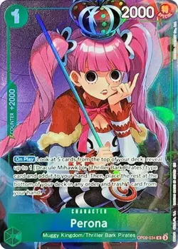 Perona (Illustration Box Vol.4) OP09-034 One Piece Promotion Cards Foil SEALED - Image 1