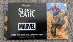MTG Secret Lair x Marvel's Spider-Man: Daily Bugle Breaking News Rainbow Foil - Image 1