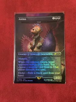 Magic The Gathering Anima Grief Secret Lair Final Fantasy MTG Rainbow Foil - Image 1