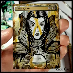 Teysa Karlov Altered Art - Hand Painted MTG Alter - Magic the Gathering - Image 1
