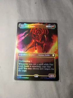 Fire Lord Azula (0334) - Foil - Borderless Avatar MTG Near Mint - Image 1
